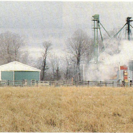 Island Lake in the late 80's. 80,000 bu storage capacity, 500 bu per hour drying capacity
